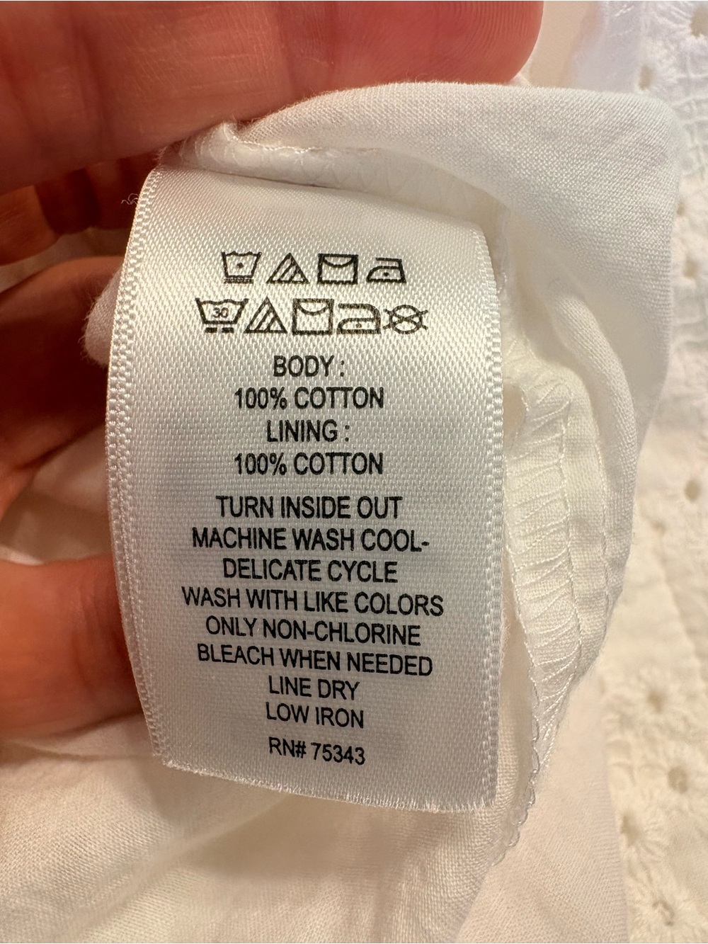 Heyton White Cotton Eyelet Mini Dress Bridal Preppy Feminine Size 4 - Picture 7 of 7